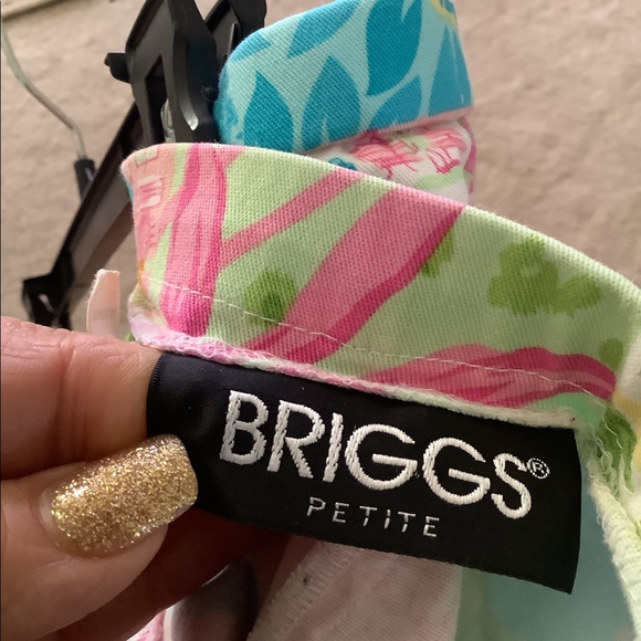 Briggs capris summer colors size 8P in great shapeYellow blue pink orang… - Picture 4 of 11